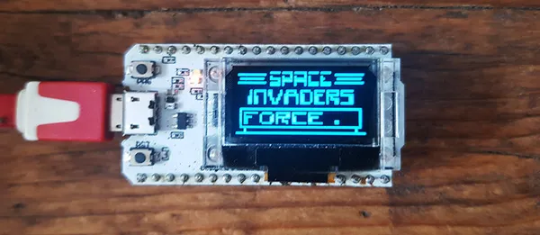 ESP32 running the DIP emulator